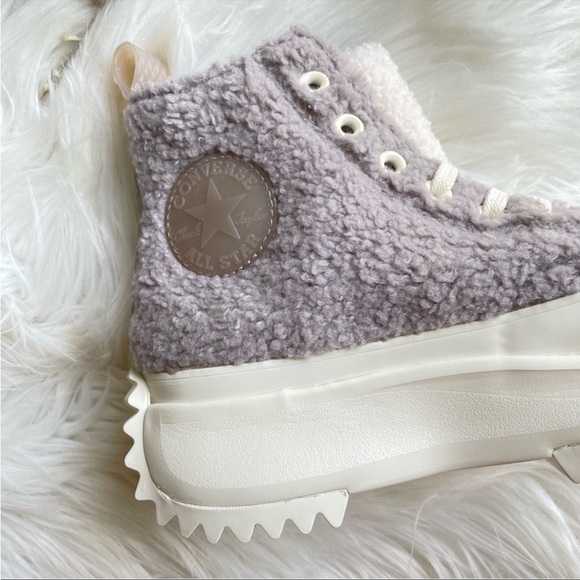 Converse Run Star Hike Sherpa Platform Vapor Mauve PRICE FIRM - Picture 13 of 16